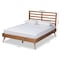 Baxton Studio Shiro Mid-Century Modern Ash Walnut Finished Wood Full Size Platform Bed 182-11105-9407-Zoro - alternate 8